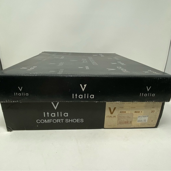 V Italia 4006 Red leather zip up winter boots - Picture 8 of 10